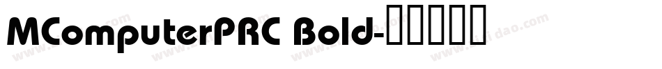 MComputerPRC Bold字体转换